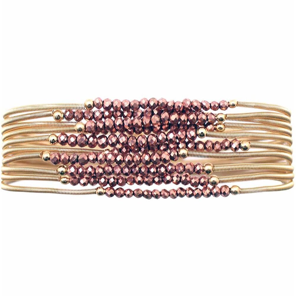 Erimish Gold Wanderlust Bracelet Stack in Rose Gold
